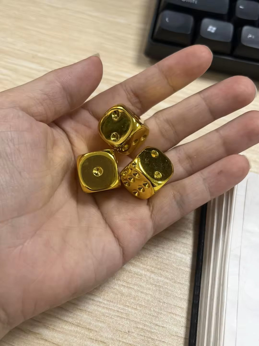 Gold Plated D6 5 Pcs Set