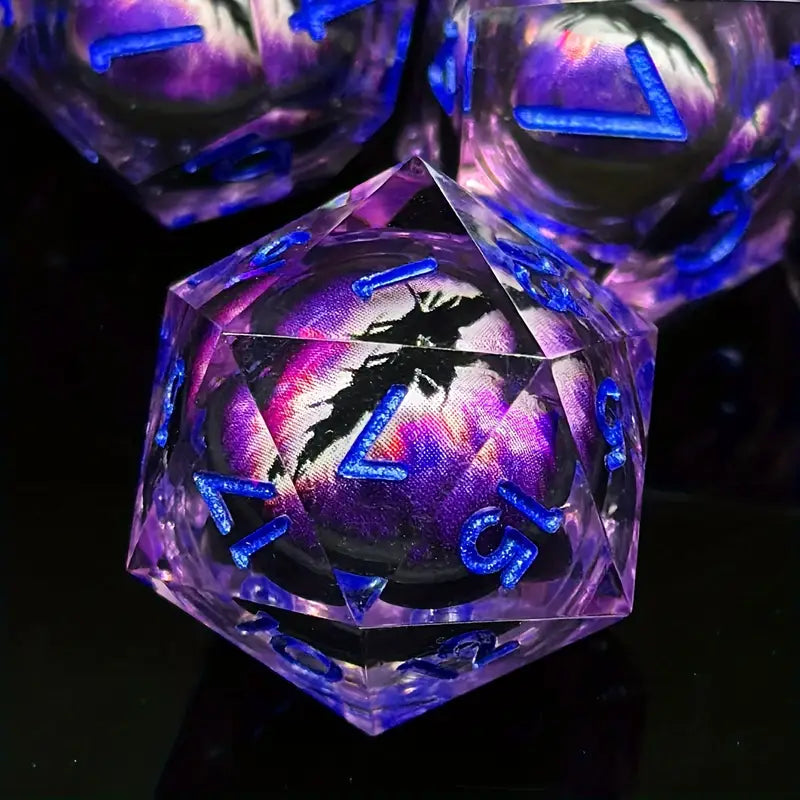 Oeil de dragon rouge 1 pièce D20 Dice DnD
