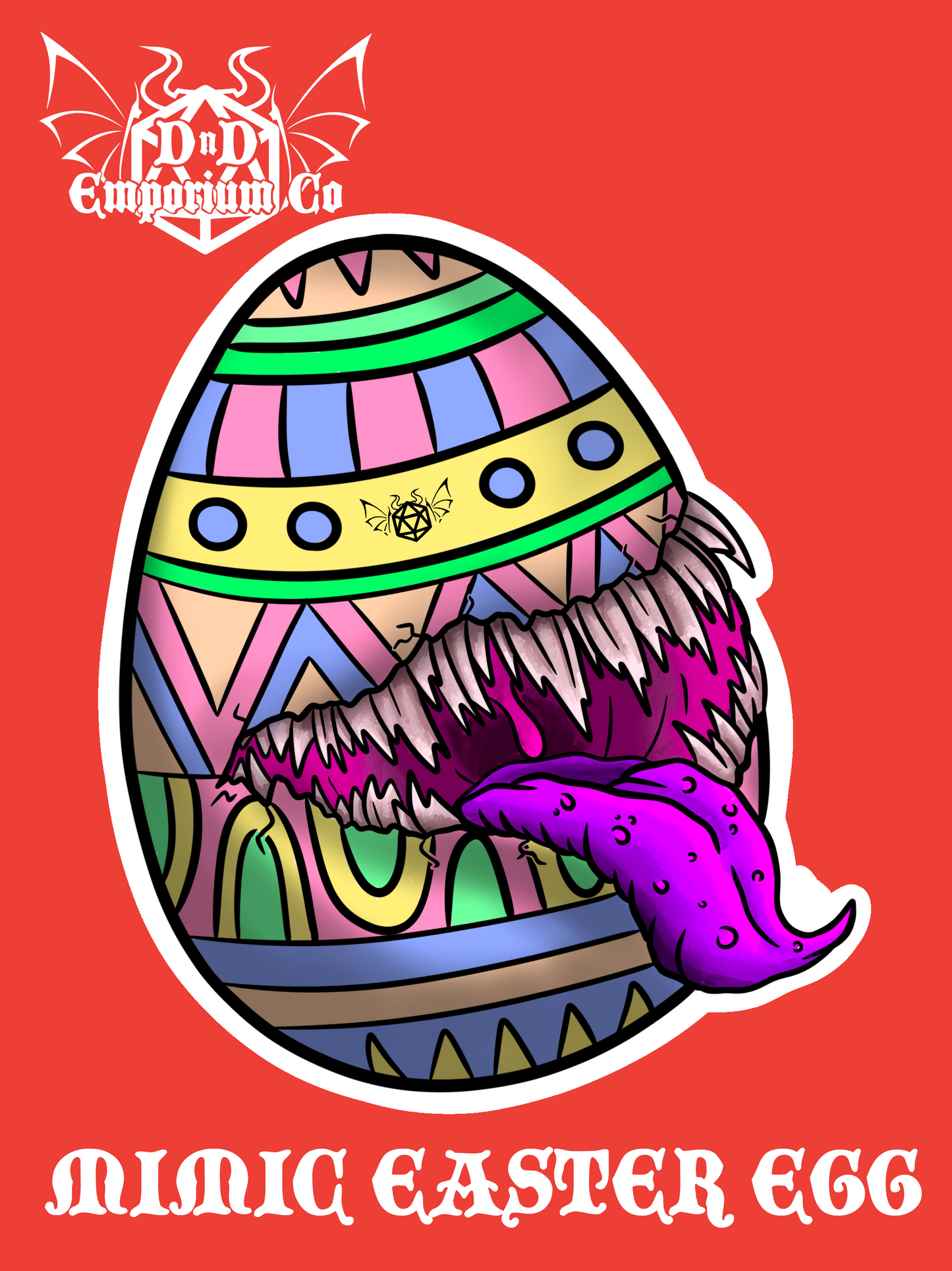 'Easter Egg Mimic' DnD Sticker