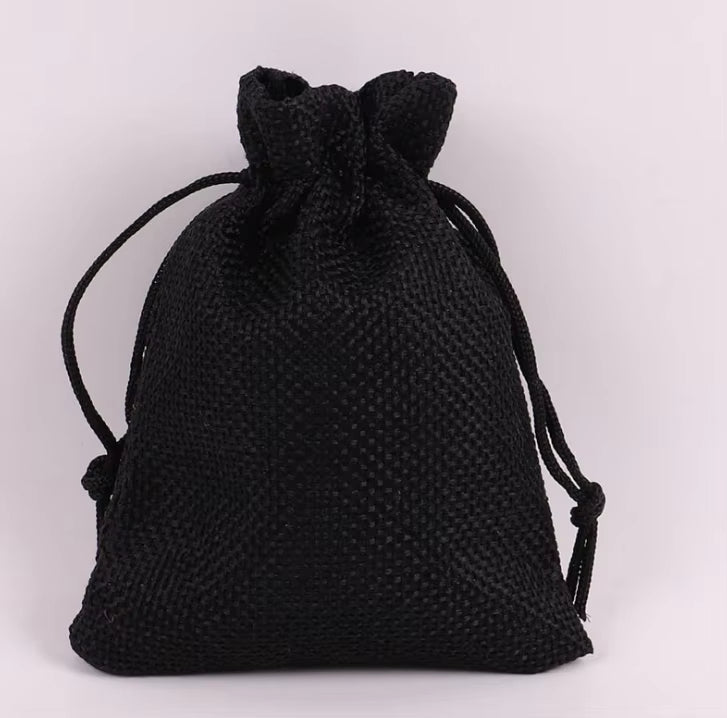 Linen Drawstring Dice Bag