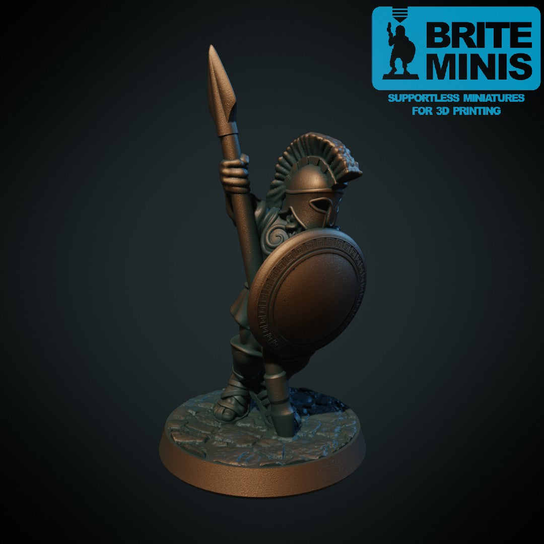 Resin 3D Printed Greek DnD Miniatures