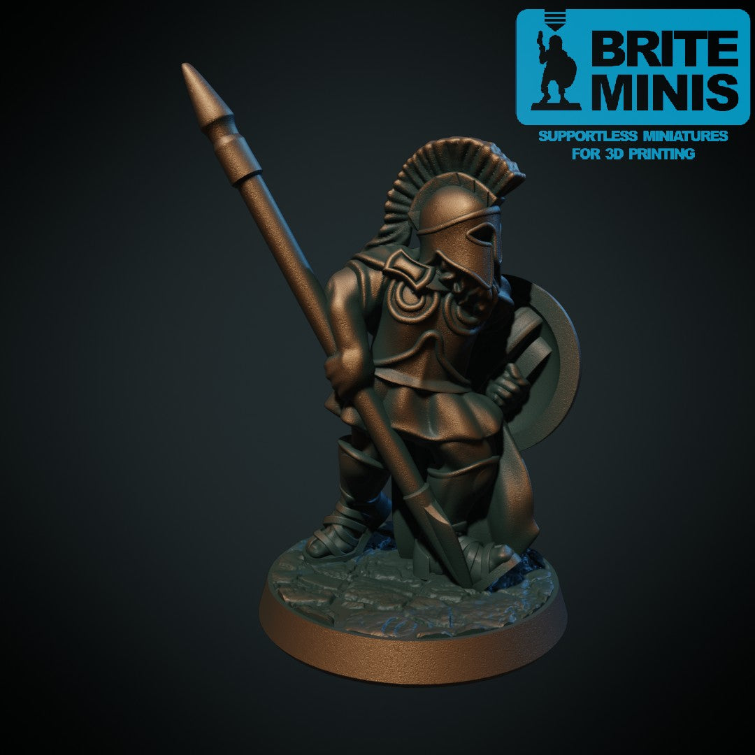 Resin 3D Printed Greek DnD Miniatures