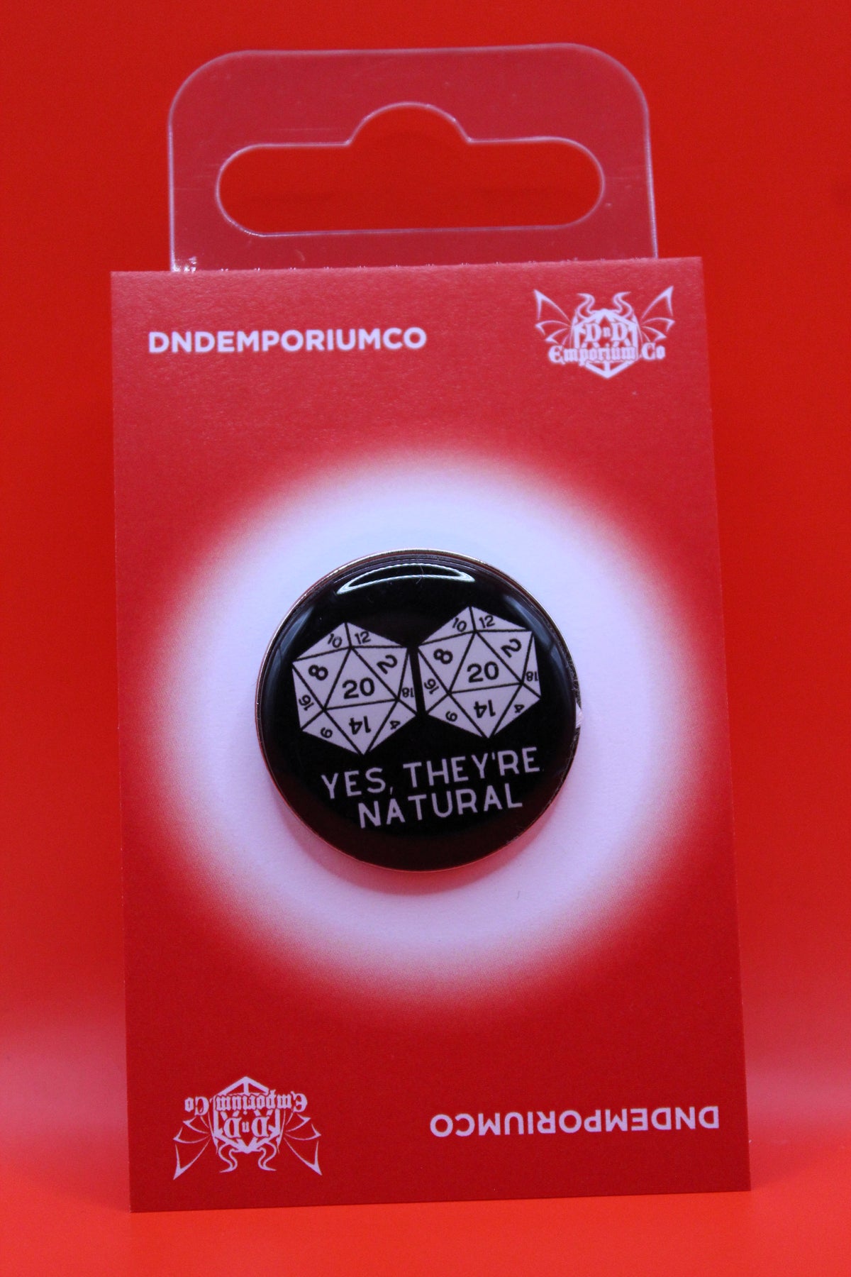 'YES THEY'RE NATURAL' Enamel Pin Badge | 1 Pcs Metal Pin