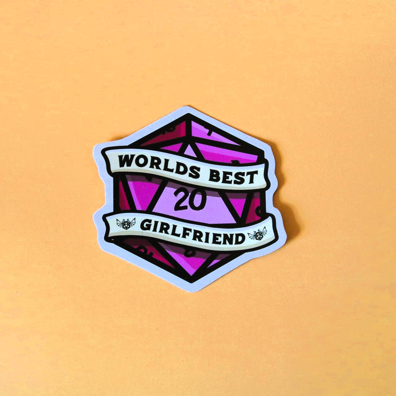 'World's Best Girlfriend' DnD Sticker