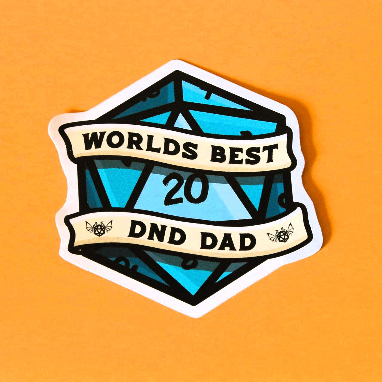 'World's Best DnD Dad' DnD Sticker