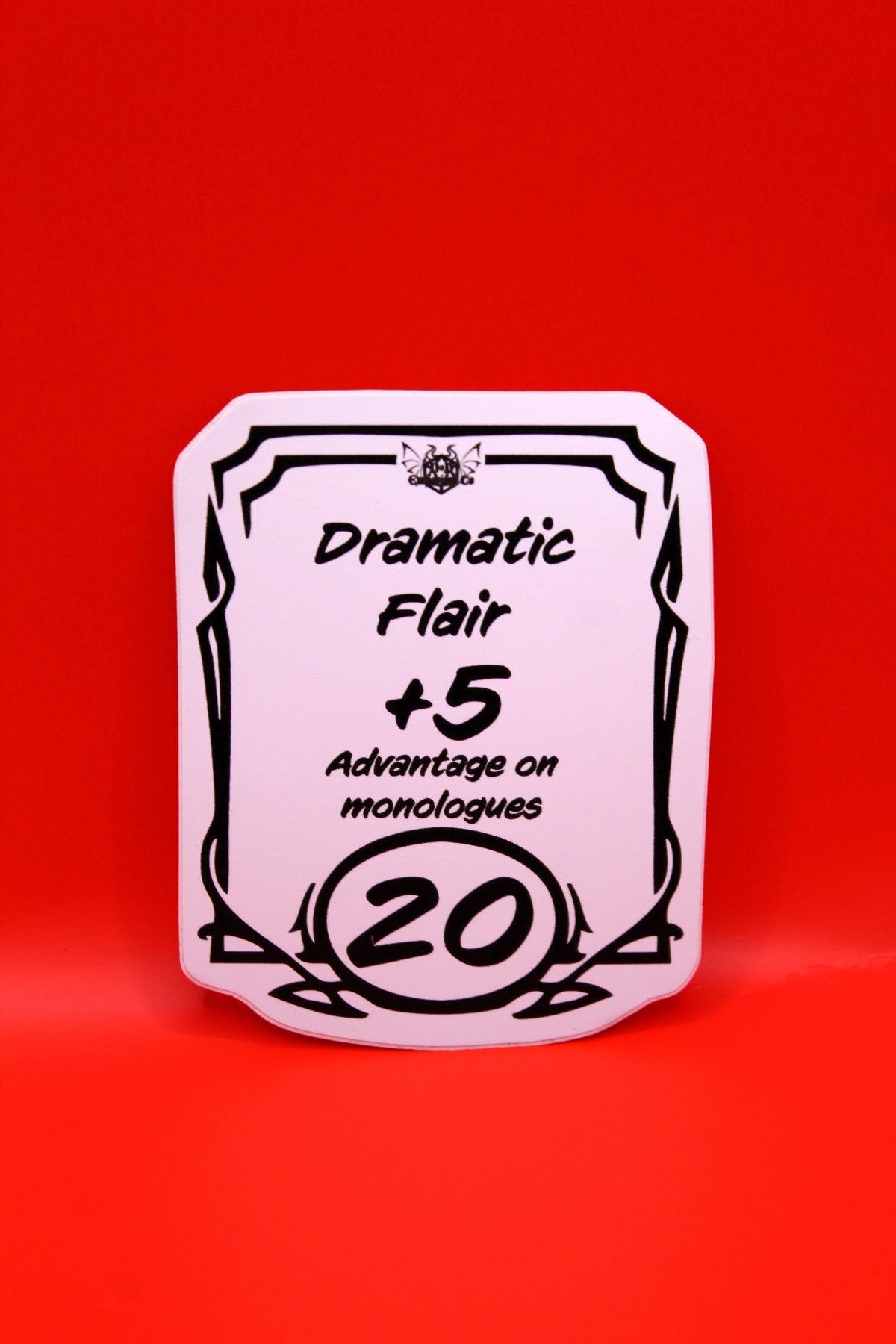 'Dramatic Flair Ability Score' DnD Sticker
