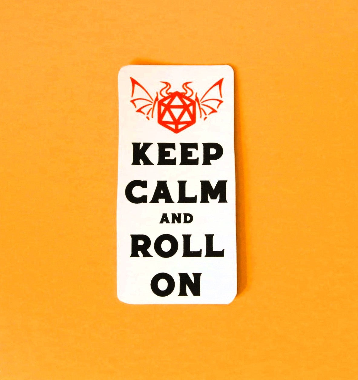 'Keep Calm and Roll On' DnD Sticker