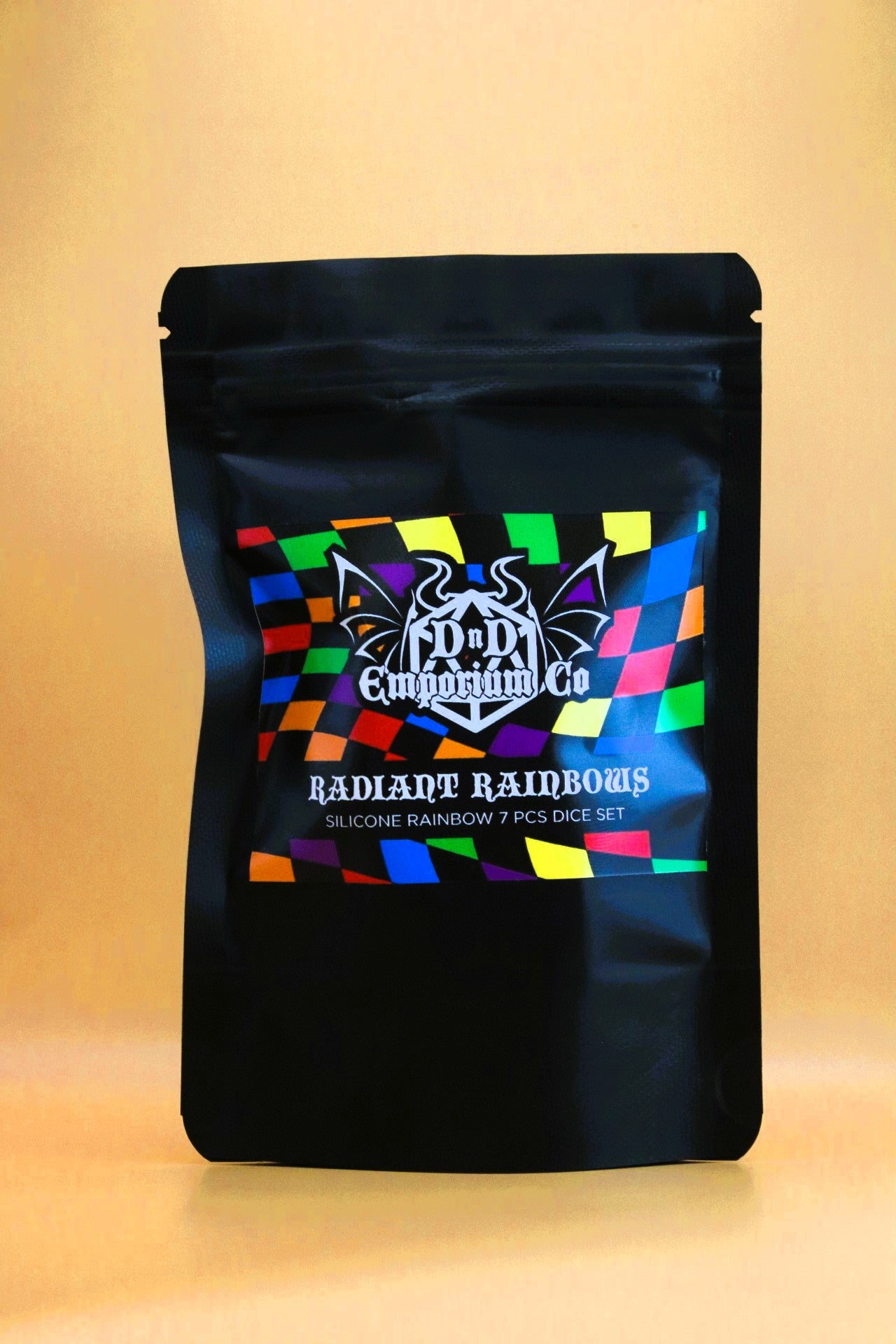 Silikon Regenbogen 7 Stück Würfel Set DnD