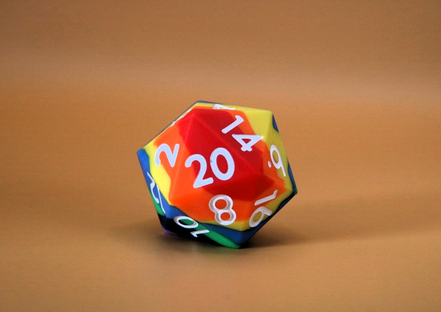 Silikon Regenbogen 7 Stück Würfel Set DnD