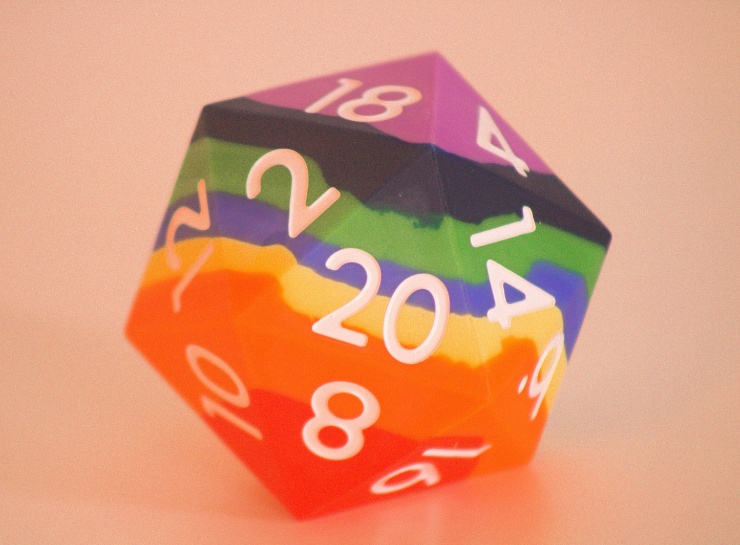 Rainbow Silicone D20 CHONK Die
