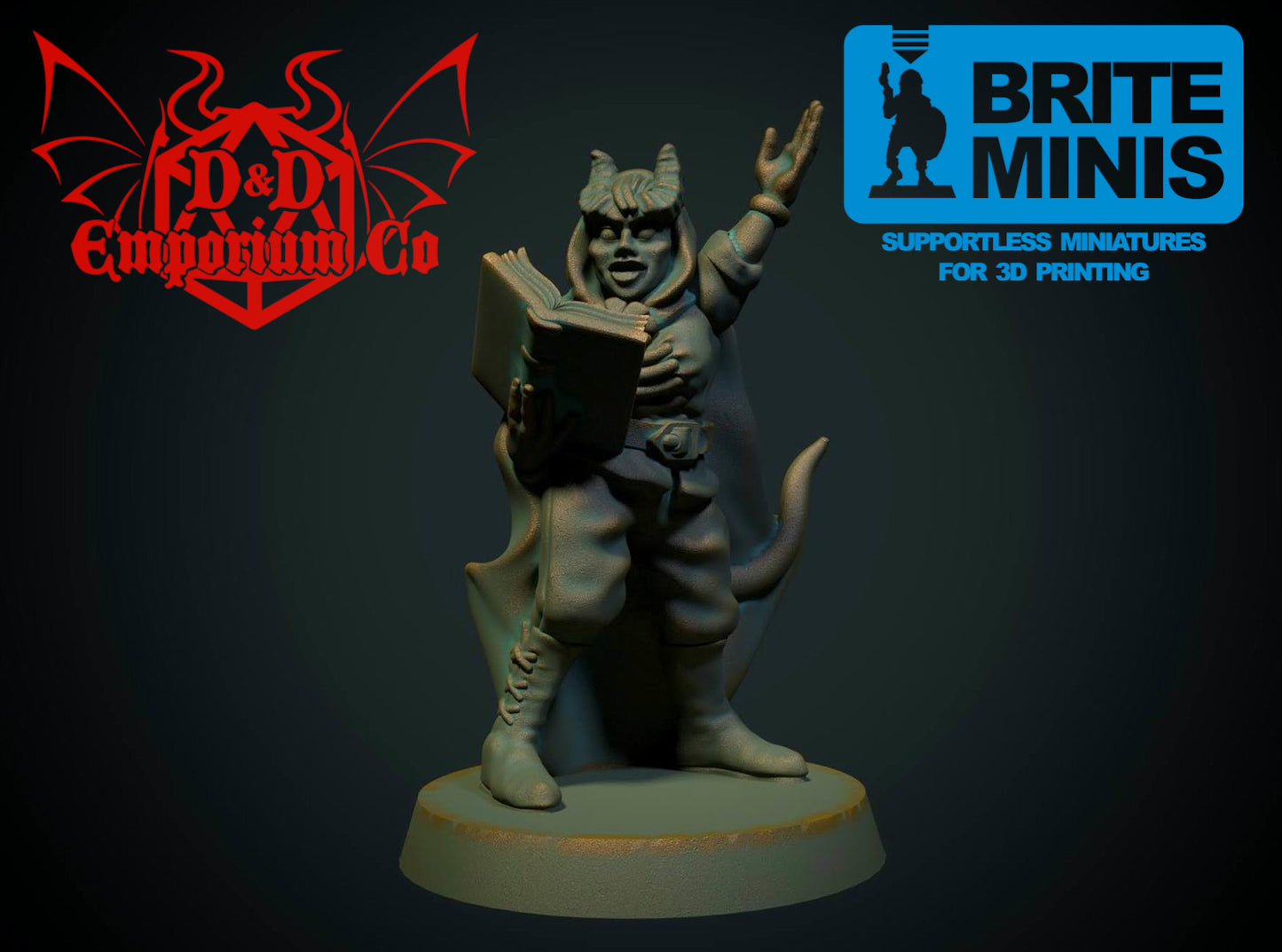 Resin 3D Printed Tiefling Feminine