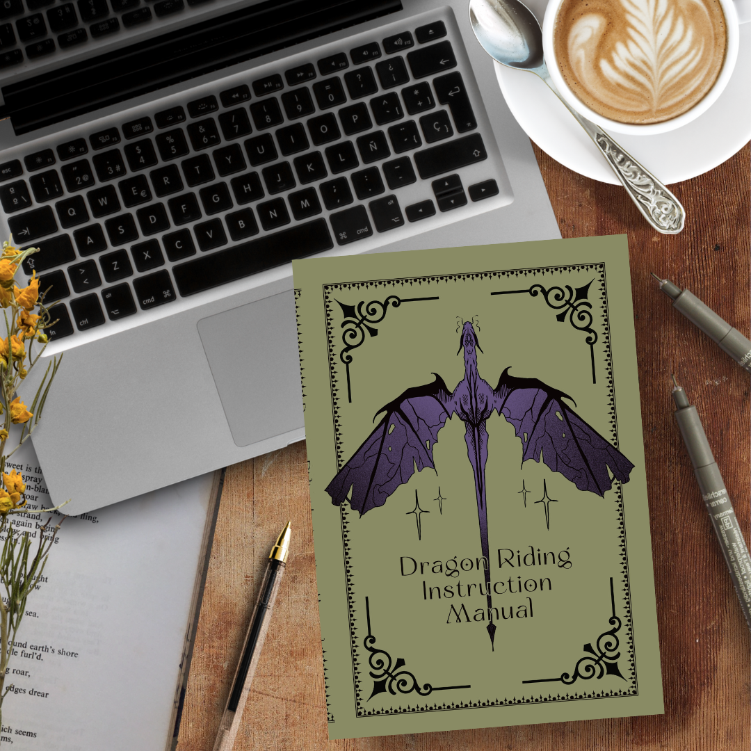 'Dragon Riding Instruction Manual' A5 Softcover Notebook