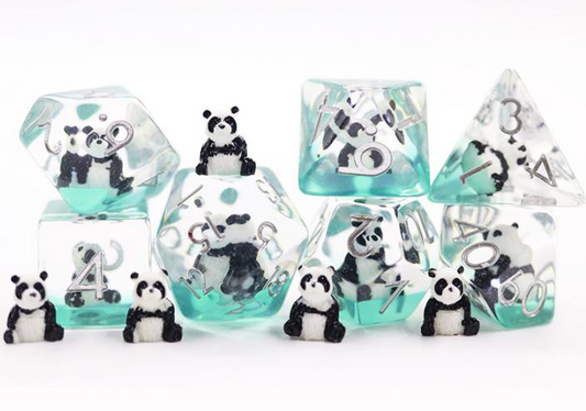 Pocket Panda | 7 Pcs Dice Set