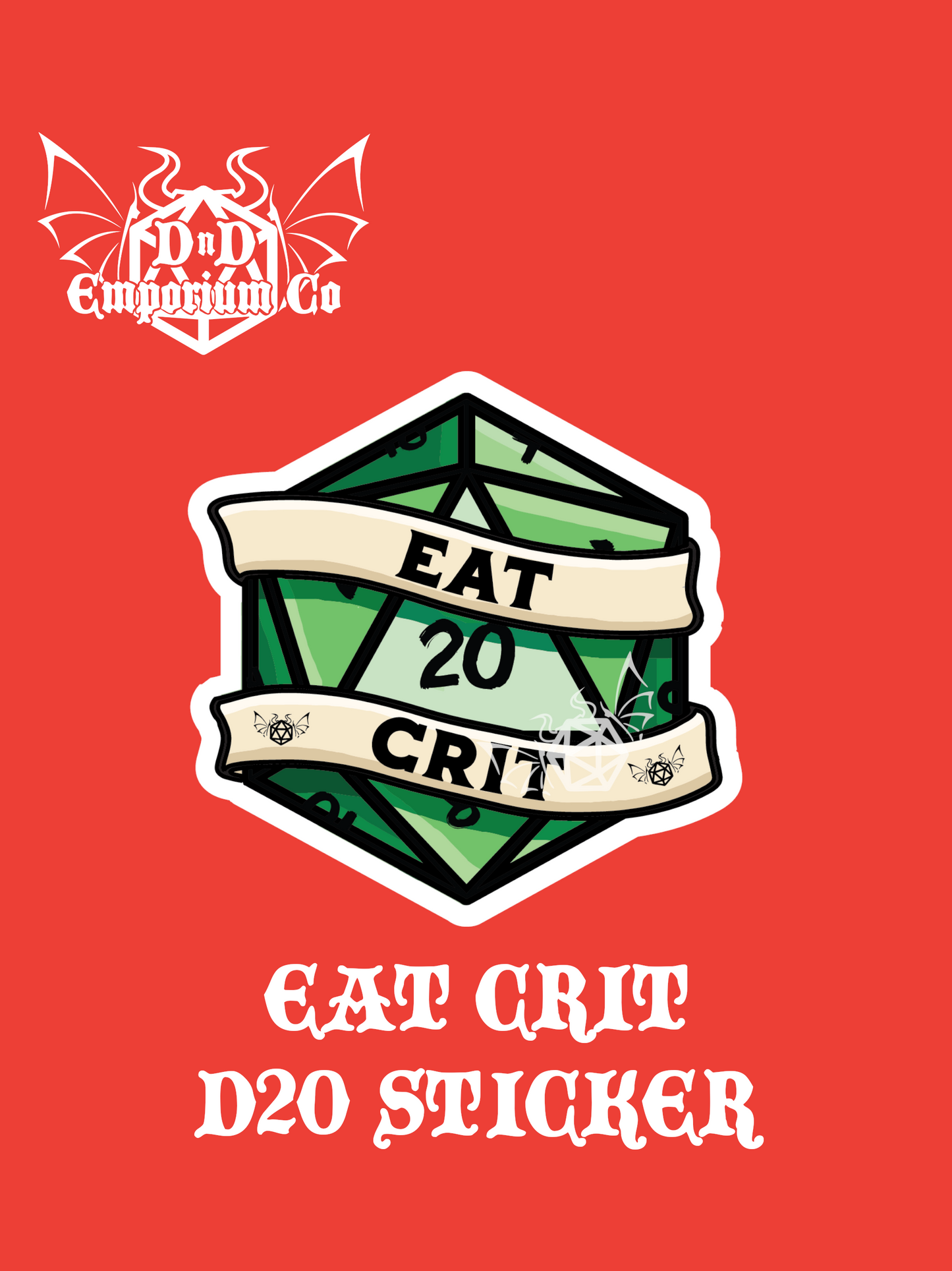 'Eat Crit' DnD Sticker