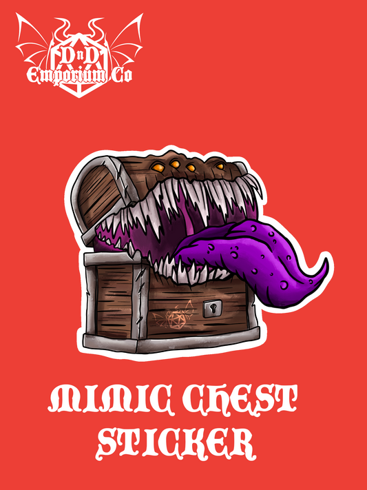 'Mimic Chest' DnD Sticker