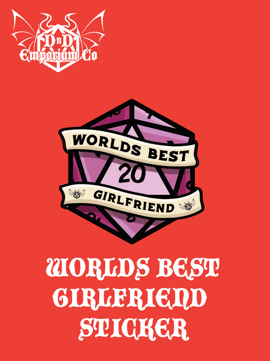 'World's Best Girlfriend' DnD Sticker