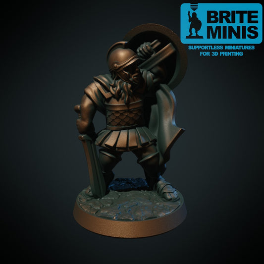 Resin 3D Printed Greek DnD Miniatures