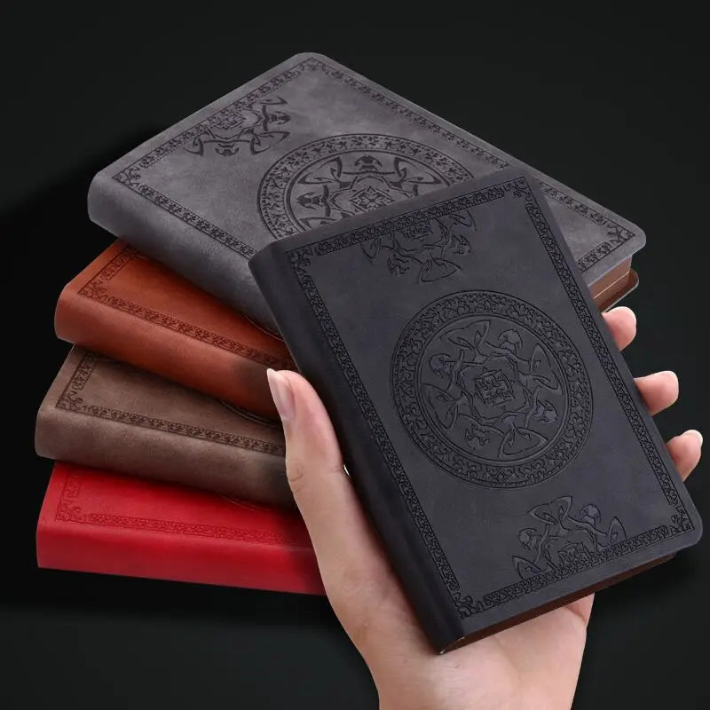 A6 Retro Style Mini Notebook PU Leather