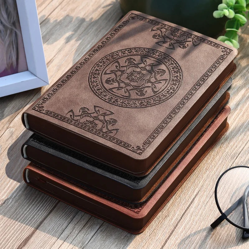 A6 Retro Style Mini Notebook PU Leather