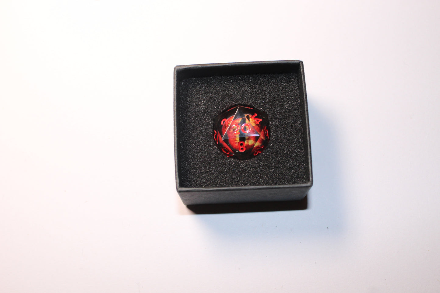 Red Dragon Eye 1 Pcs D20 Dice DnD