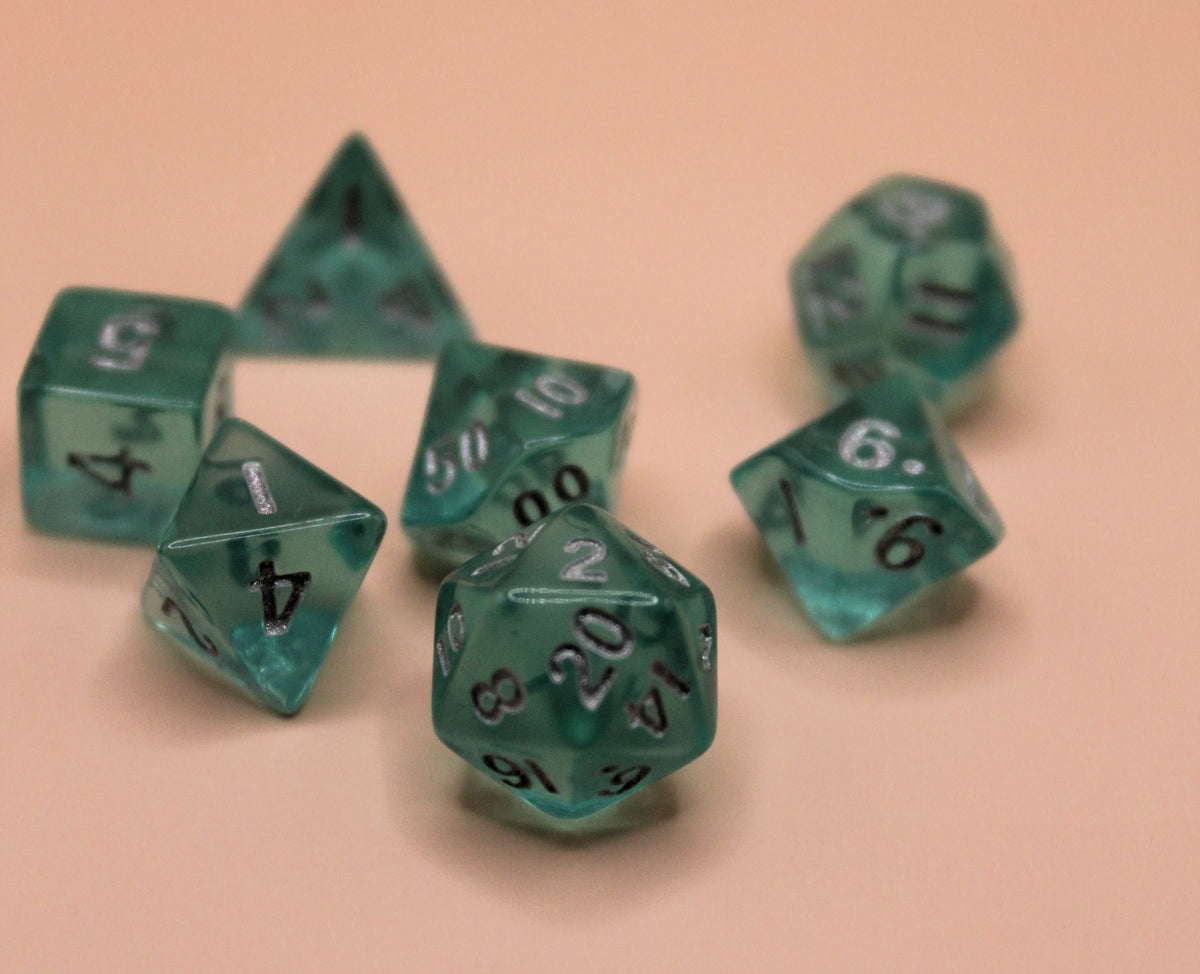 Teal Mini Dice Set