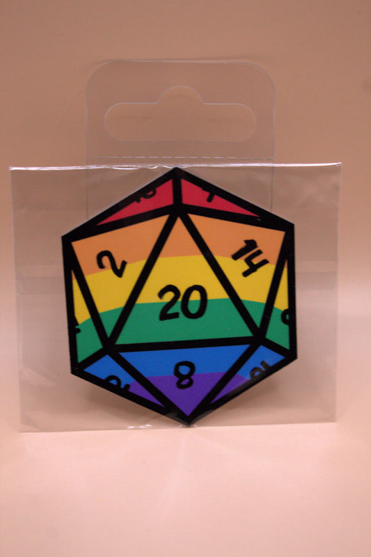 LGBT D20 Magnet | Fridge Magnet