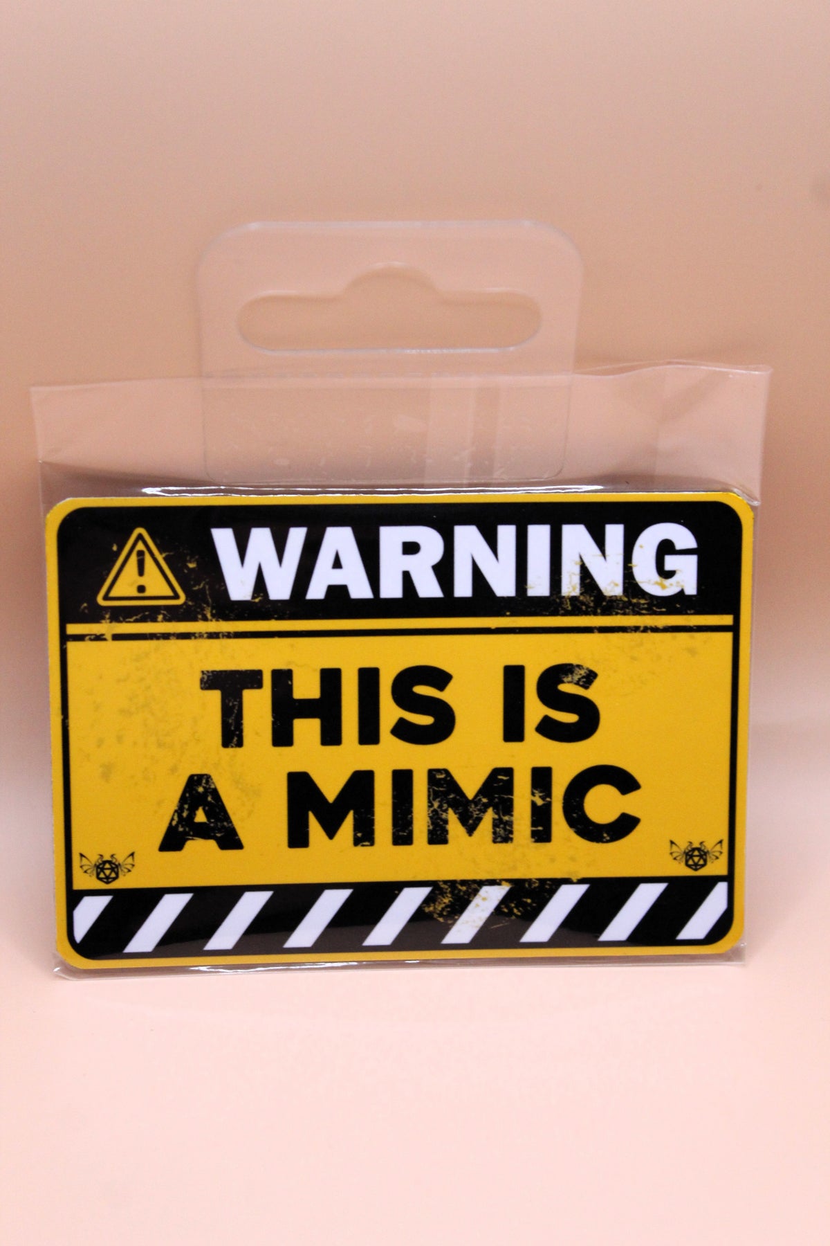 Warning : This Is A Mimic Magnet | Fridge Magnet