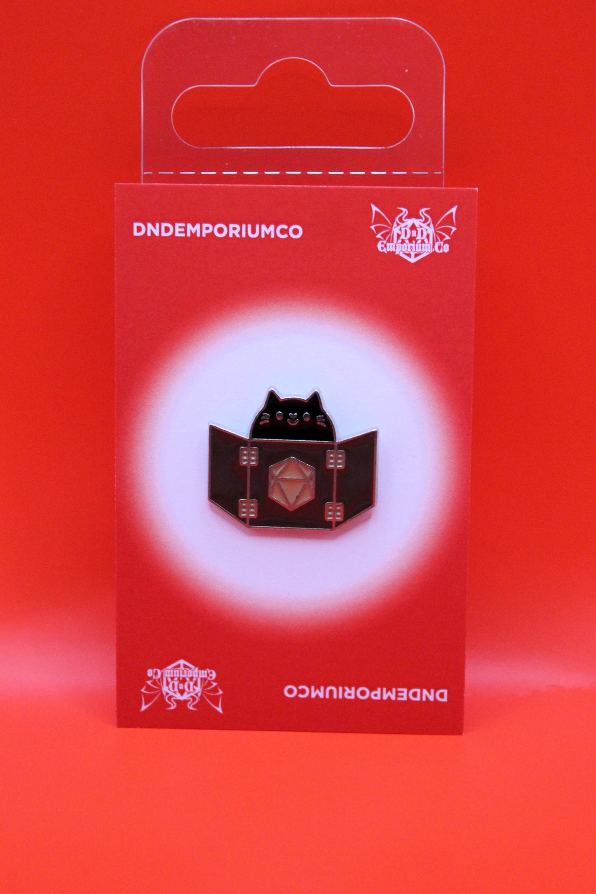 Cat DM Screen Enamel Pin Badge | 1 Pcs Metal Pin