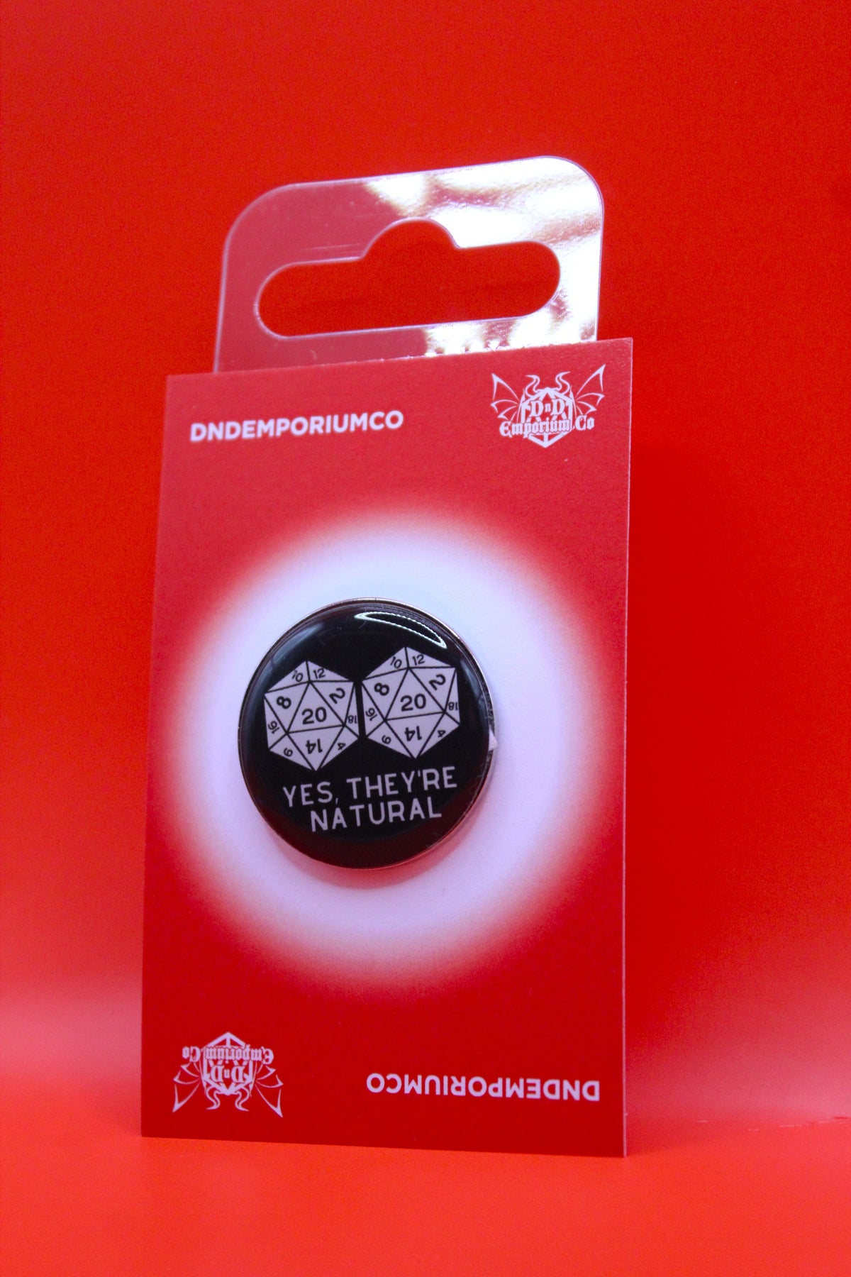 'YES THEY'RE NATURAL' Enamel Pin Badge | 1 Pcs Metal Pin