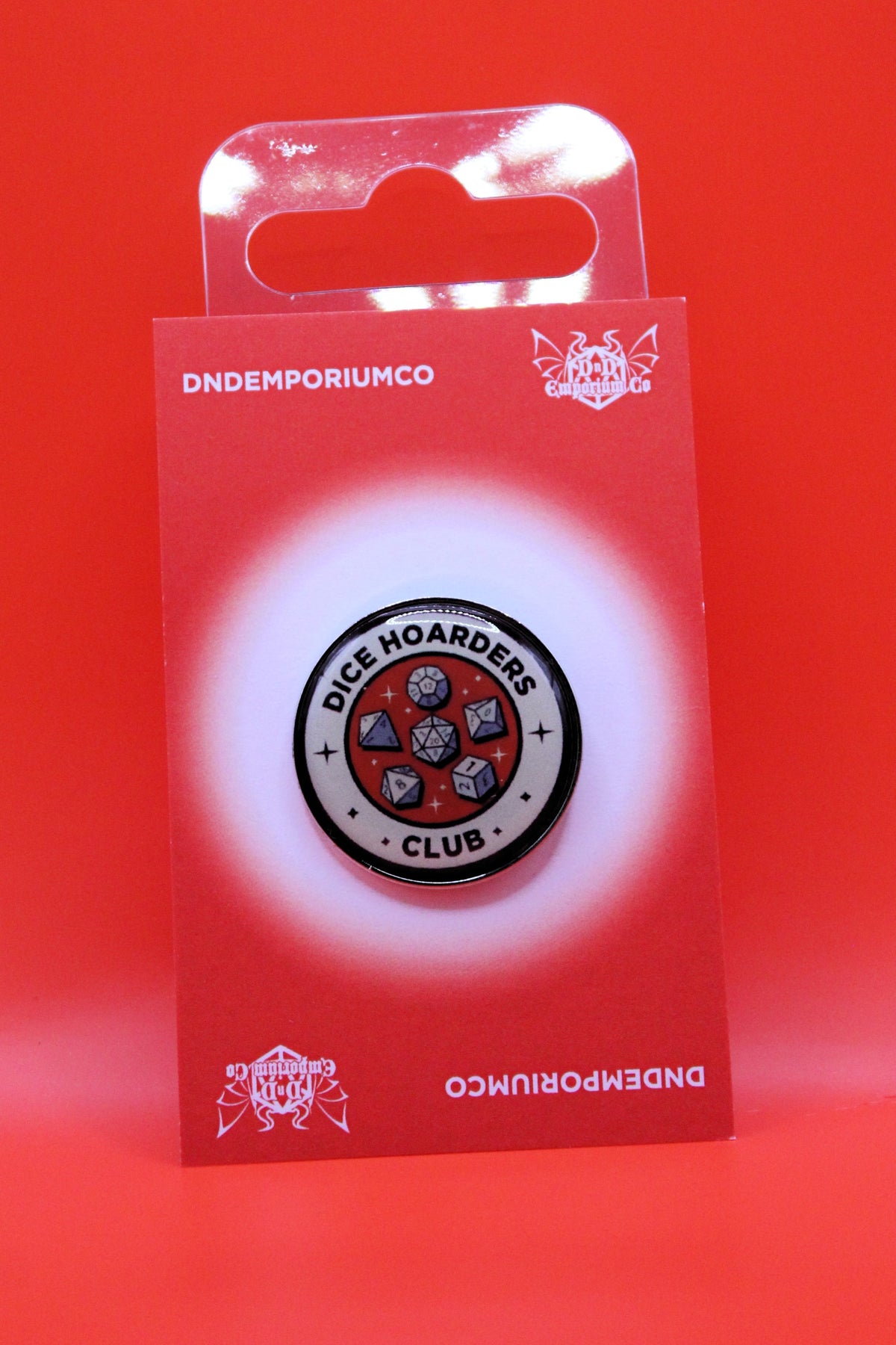 Dice Hoarders Club Enamel Pin Badge | 1 Pcs Metal Pin