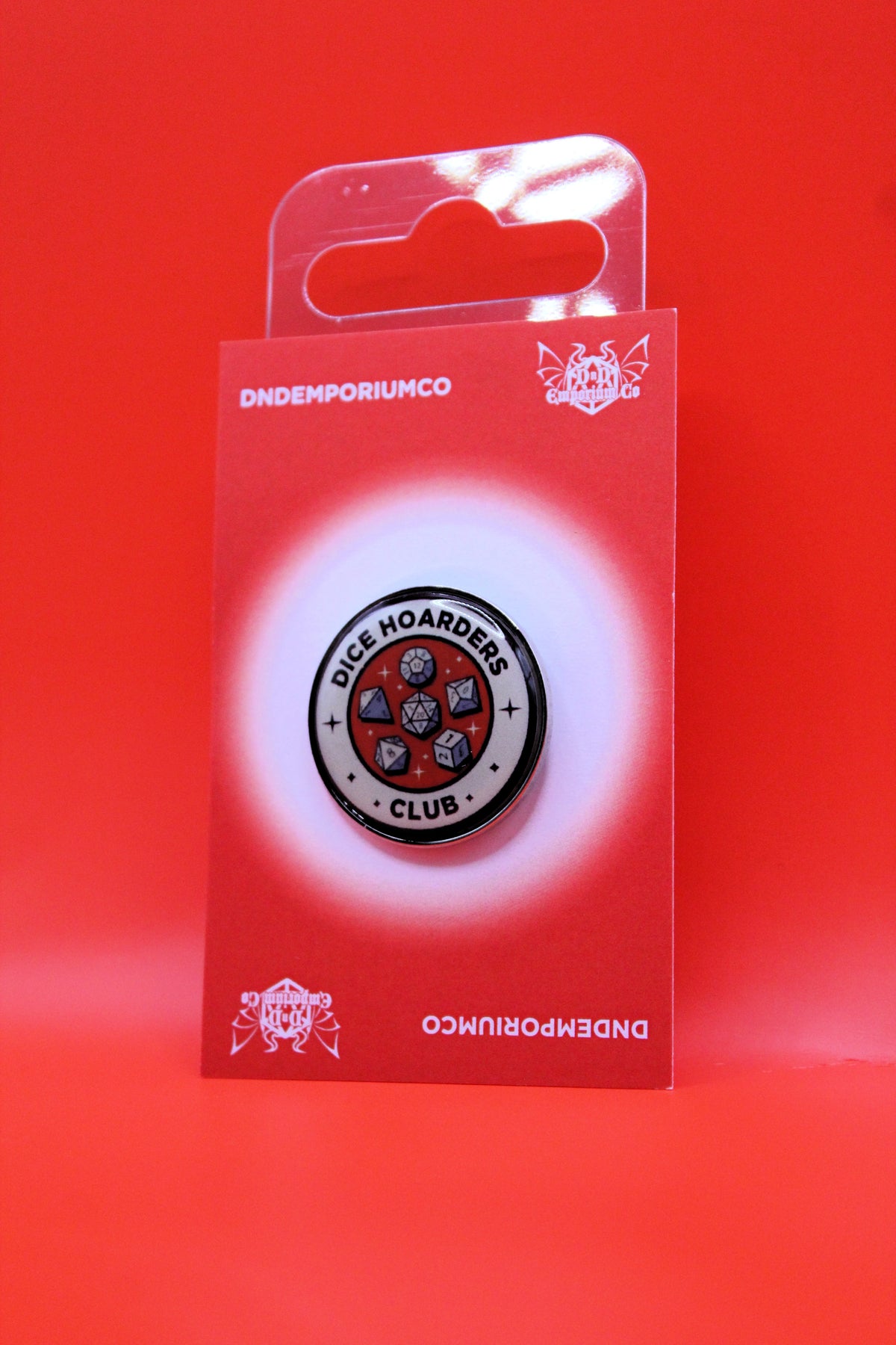 Dice Hoarders Club Enamel Pin Badge | 1 Pcs Metal Pin