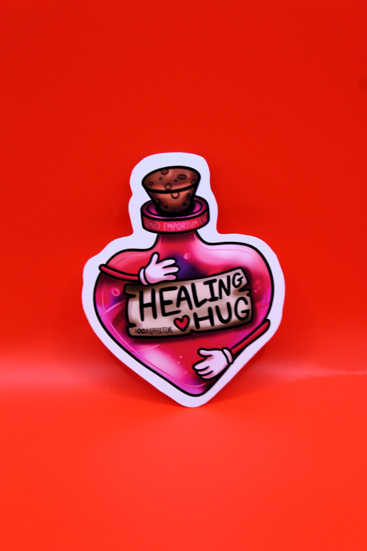 'Healing Hug' Potion Bottle DnD Sticker