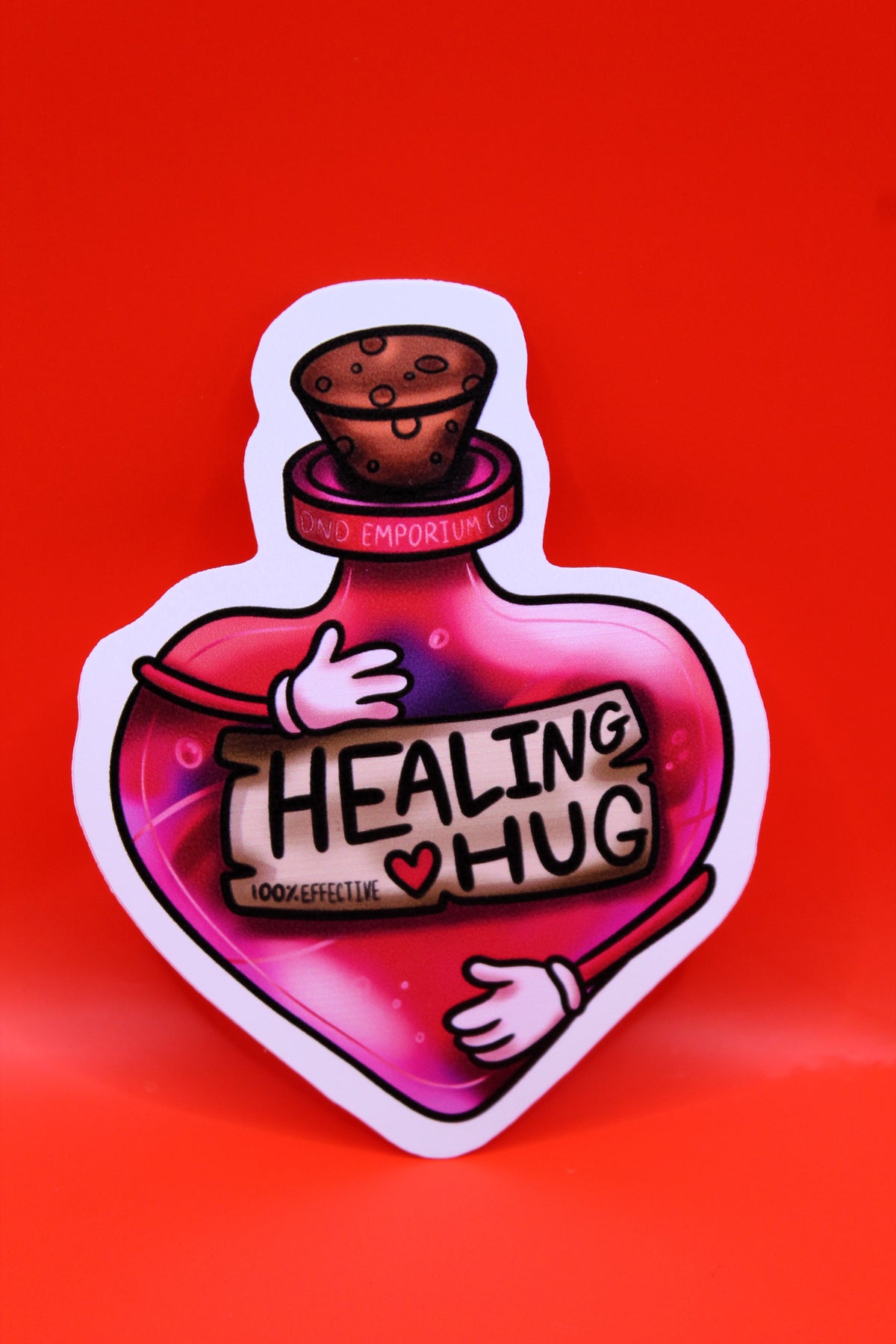 'Healing Hug' Potion Bottle DnD Sticker