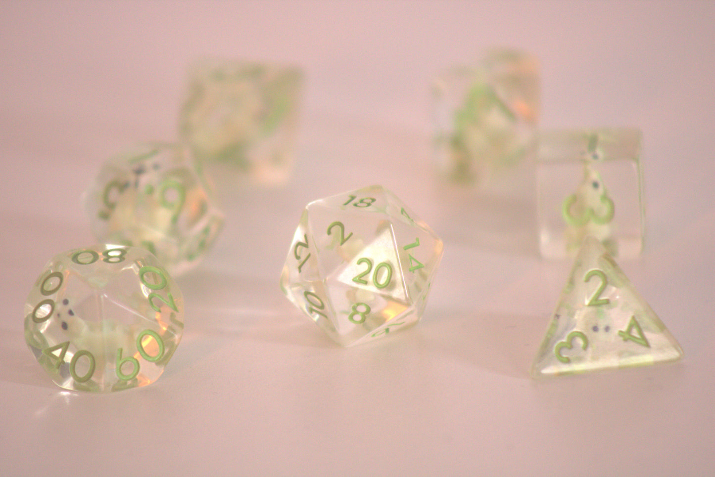 Critacious Rex | Green T-REX 7 Pcs Dice Set