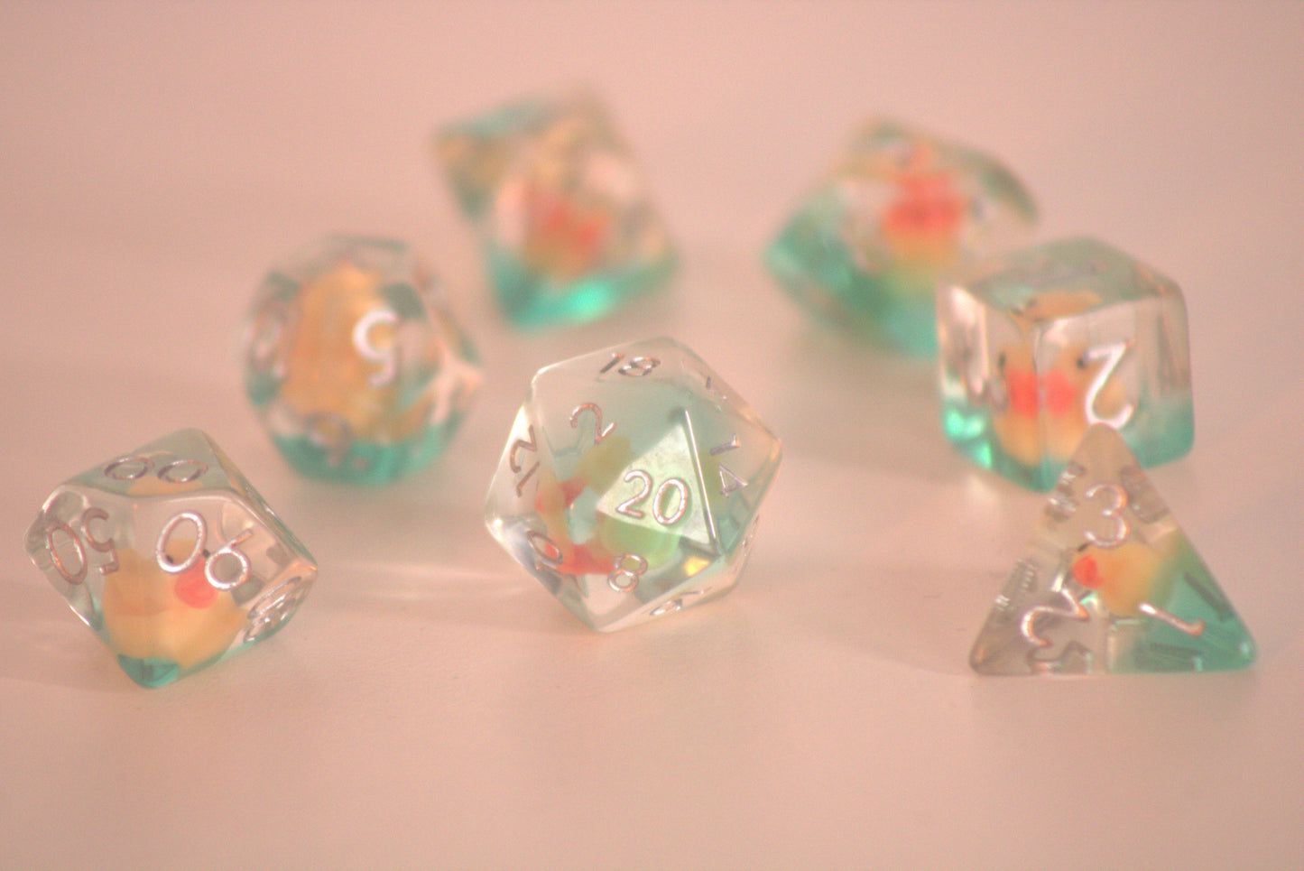 Quacking Rollers | Yellow Duck 7 Pcs Dice Set