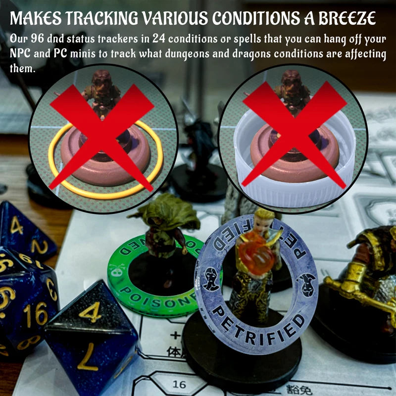 DnD Condition Rings with Magic Book Storage