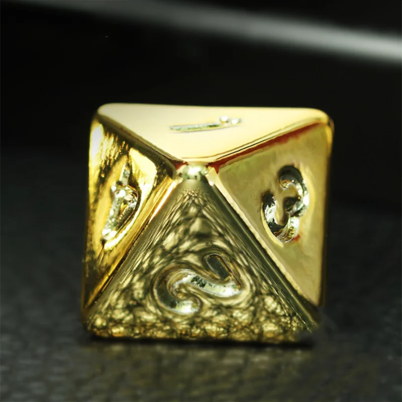 Gold Plating 7 Pcs Dice Set DnD