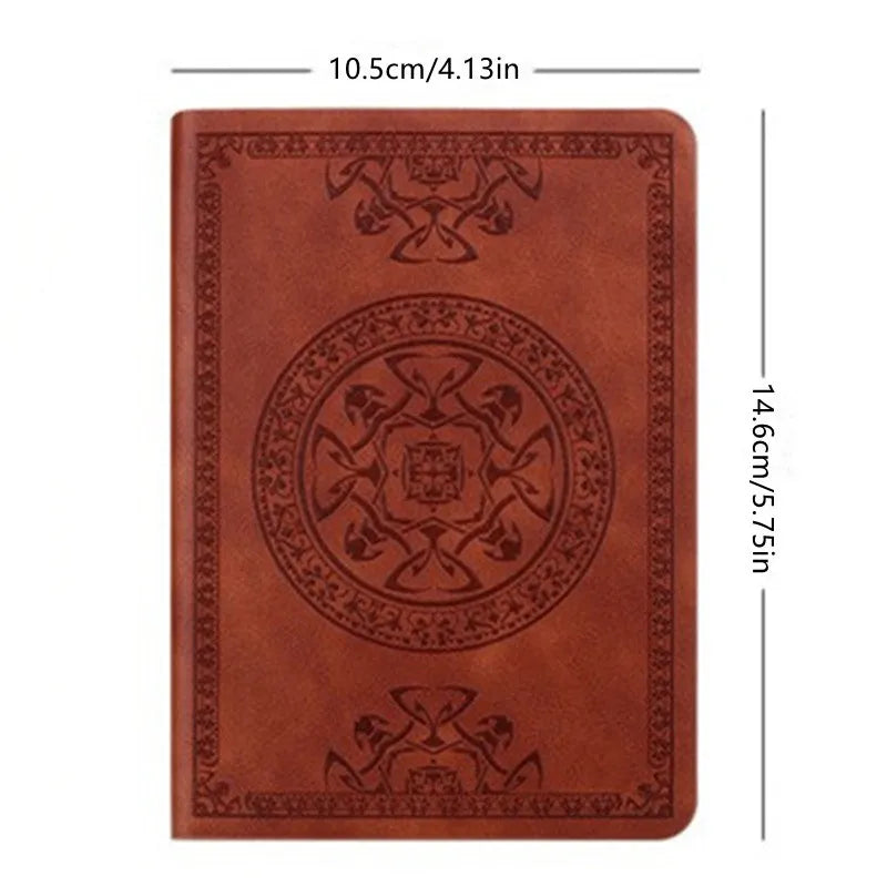 A6 Retro Style Mini Notebook PU Leather