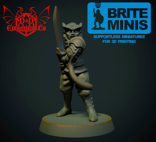Resin 3D Printed Tiefling Feminine